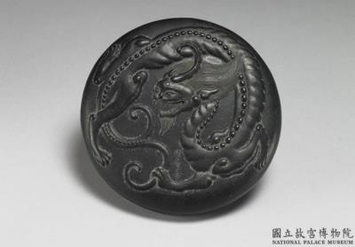 图片[2]-Ink cake with chi-dragon pattern, Cheng Junfang, Ming dynasty (1368-1644)-China Archive